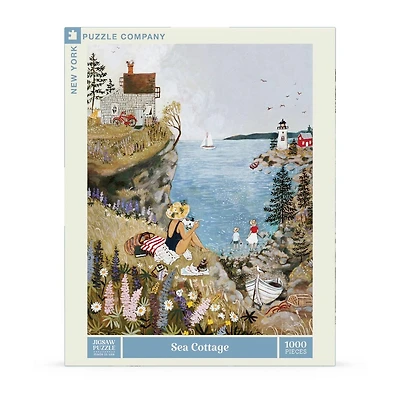 New York Puzzle Company Sea Cottage 1000 Piece Puzzle
