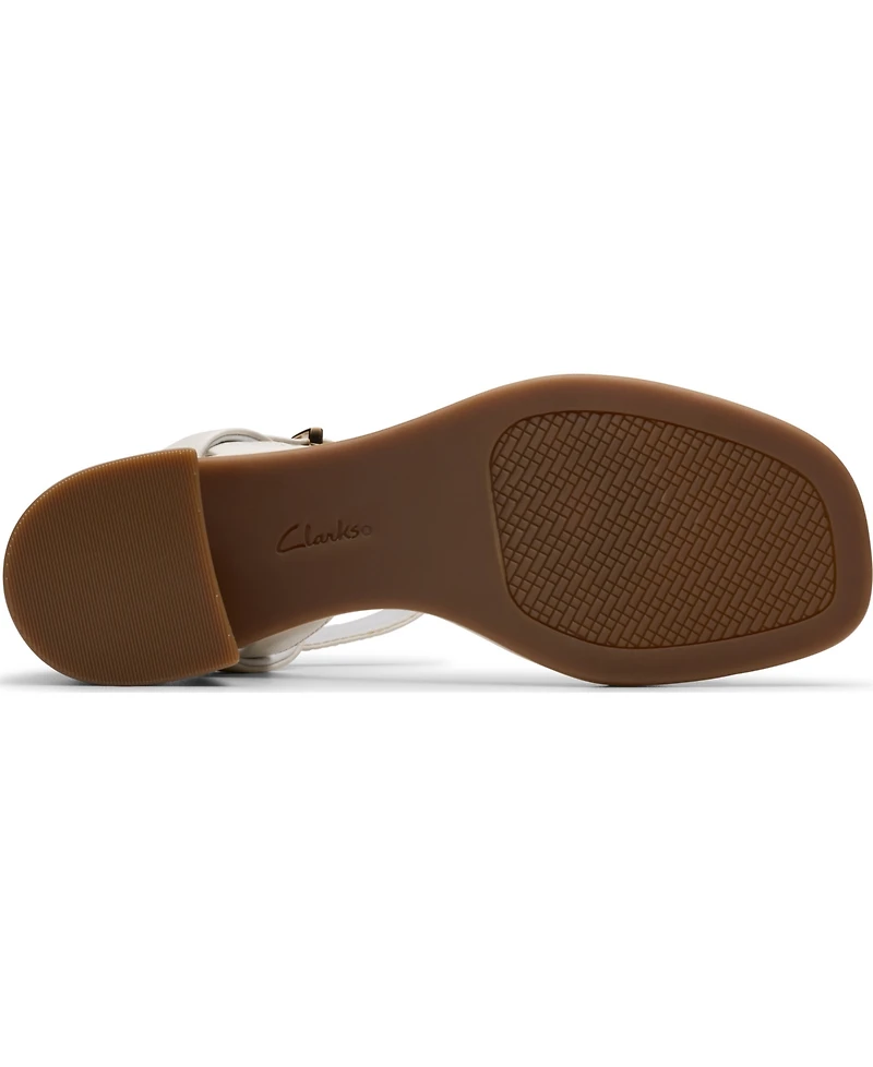 Clarks Collection Women's Jaylan Ray Square Toe Sandals