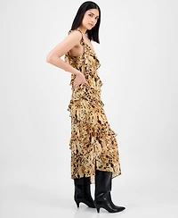 Bar Iii Women's Sleeveless Leopard-Print Dress, Exclusively at Macy's