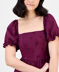 And Now This Women's Square-Neck Embroidered Maxi Dress, Macy's Exclusive