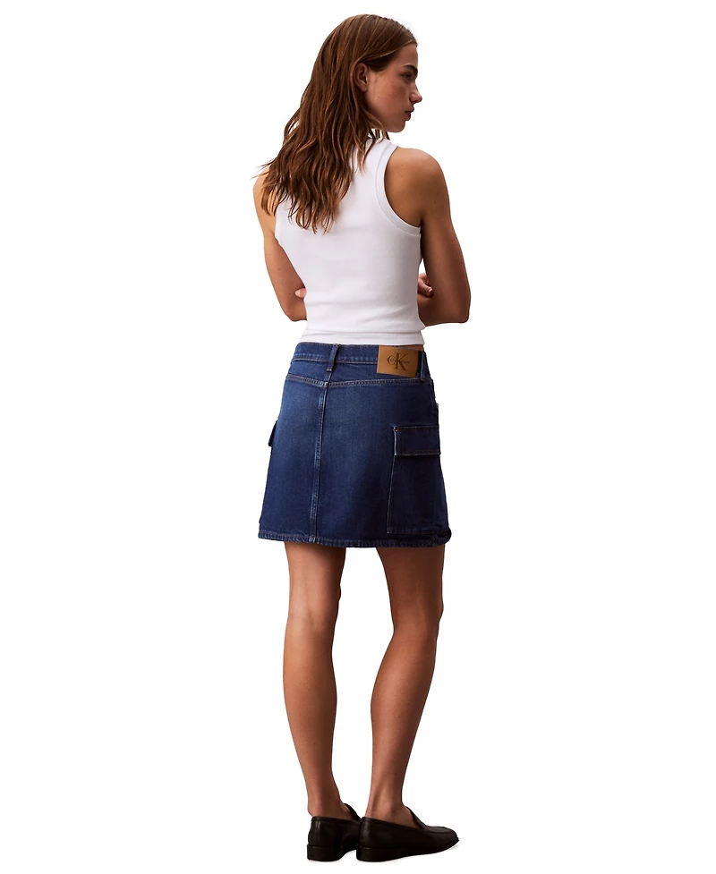 Calvin Klein Jeans Women's Denim Cargo Skirt