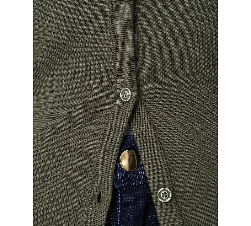 Melissa Paige Women's Crewneck Button-Front Cardigan