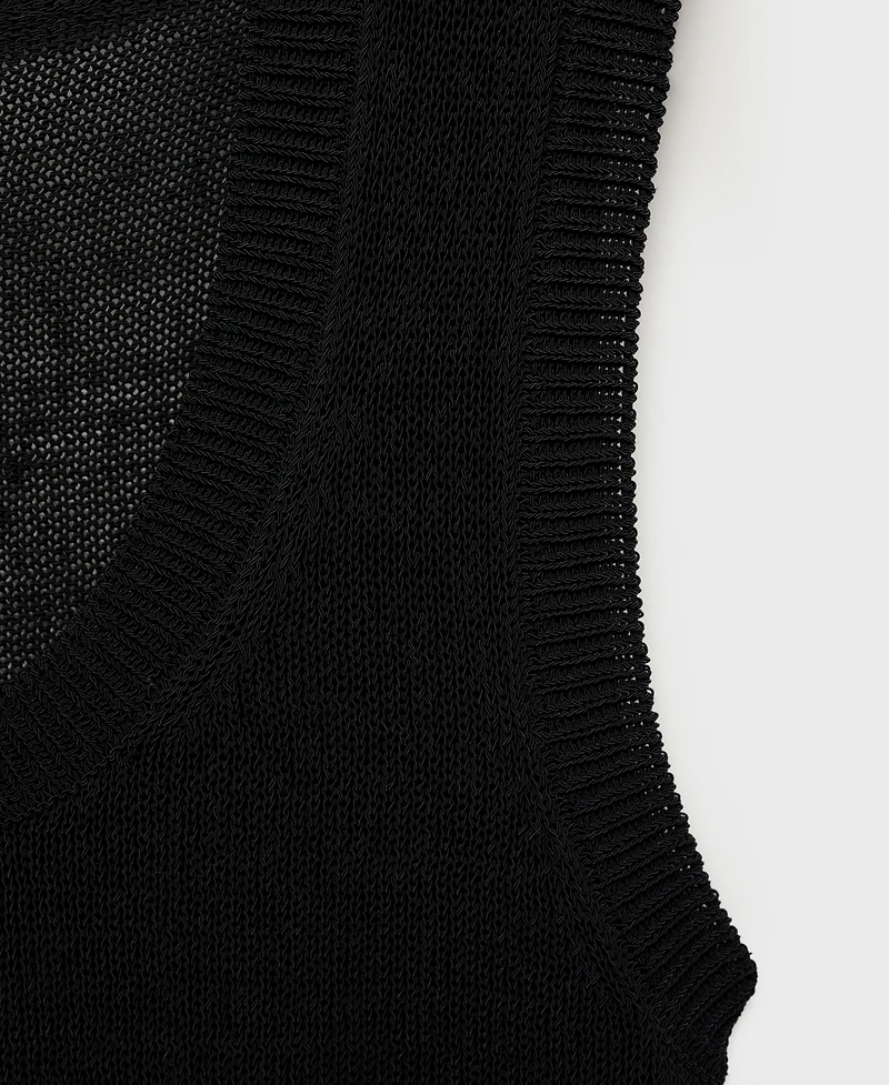 Mango Women's Low-Neck Knitted Top