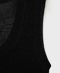 Mango Women's Low-Neck Knitted Top