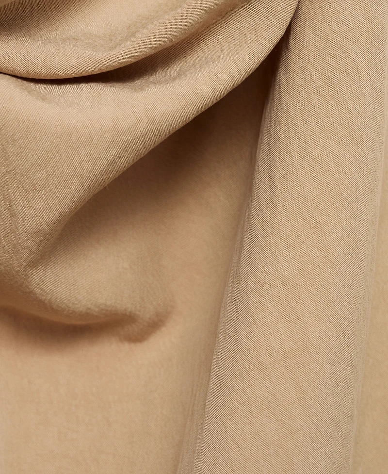 Mango Women's Draped Neck Lyocell Top