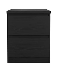 Tvilum 19.49" Wood 2 Drawer Nightstand