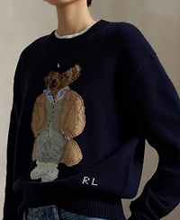 Polo Ralph Lauren Women's Bear Wool-Cashmere-Blend Sweater