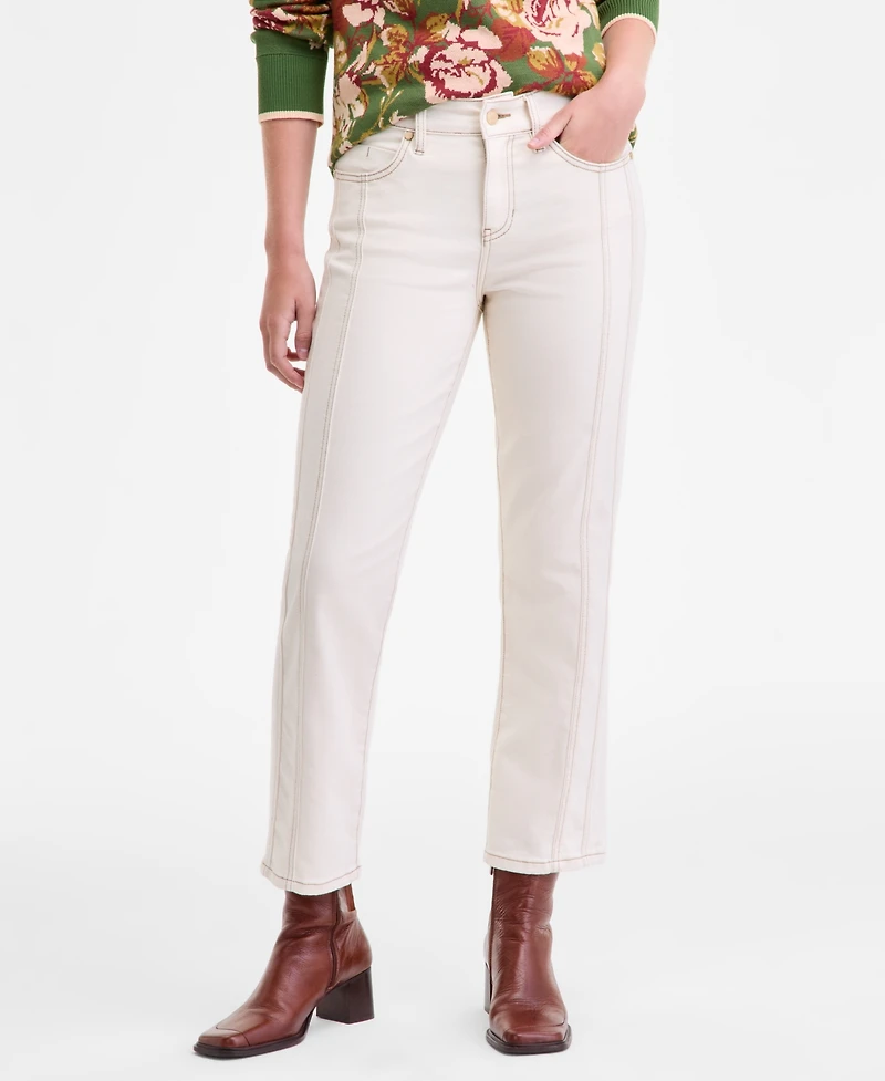 Liverpool Los Angeles Women's Kennedy Mid-Rise Crop Straight Jeans