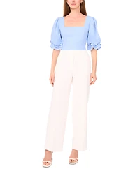 Parker Women's The Lona Square-Neck Blouson-Sleeve Blouse