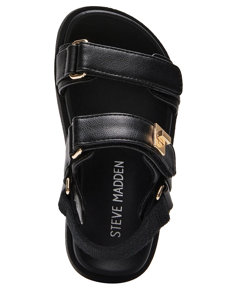 Steve Madden Toddler and Little Girls T-Mona Footbed Sandals