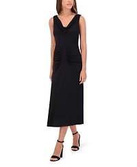 kensie Women's Jersey Cowl-Neck Sleeveless Dress