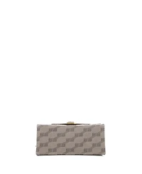 Pre-Owned Balenciaga Small Hourglass Top Handle Bag Bb Coated Canvas