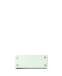 Pre-Owned Hermes Kelly 25 Handbag Green Swift with Palladium Hardware
