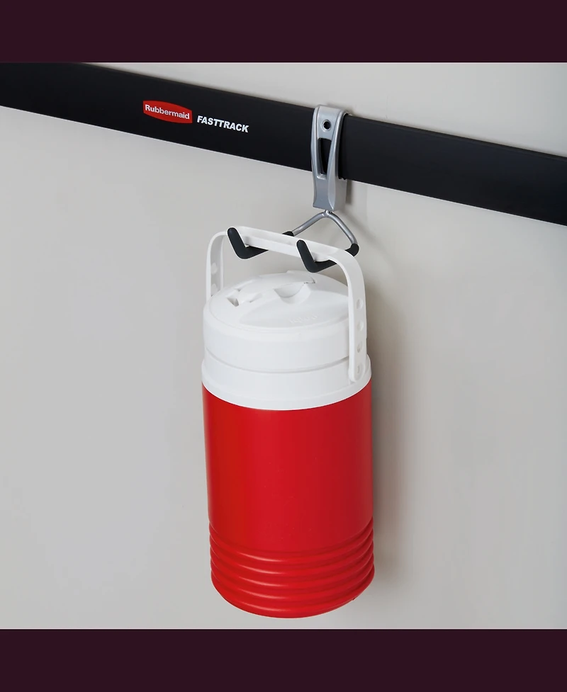 Rubbermaid 1784456 Wall Mounted Rope, Hose, Cooler Garage Storage Utility Hook