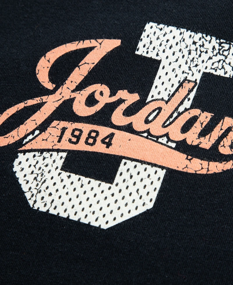 Jordan Big Girls Distressed Collegiate T-Shirt