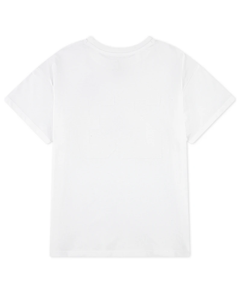 Jordan Big Girls Blue Jeans and Bling T-Shirt