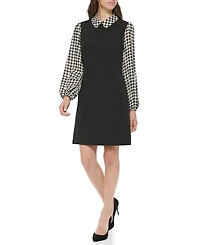 Tommy Hilfiger Women's Collared Long-Sleeve Shift Dress