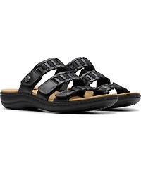 Clarks Collection Women's Laurieann Hope Slip-On Flat Sandals