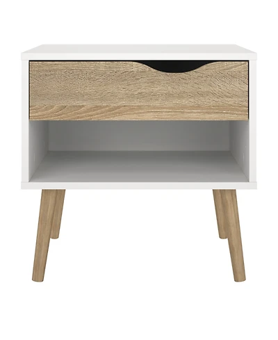 Tvilum 19.57" Wood 1 Drawer Nightstand