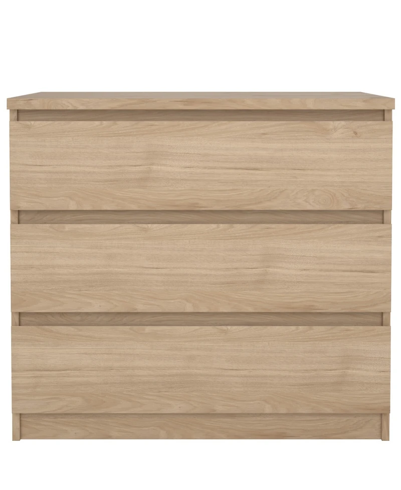Tvilum 26.77" Wood 3 Drawer Chest
