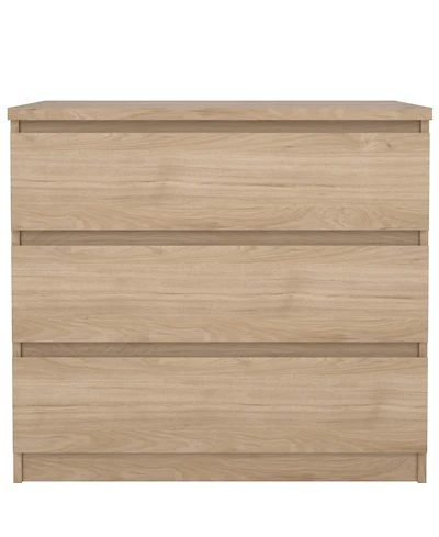 Tvilum 26.77" Wood 3 Drawer Chest