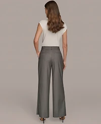 Donna Karan New York Women's Flat-Front Pinstriped Pants