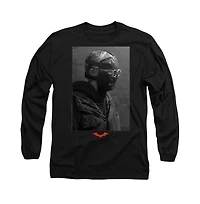 Batman Big & Tall The (2022) Riddler Worn Portrait Long Sleeve Adult T-Shirt