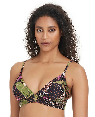 Bar Iii Women's Safari Heat Bikini Top, Exclusively at Macy's