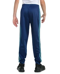 adidas Big Boys Elastic-Waistband 3-Stipe Tricot Jogger Pants