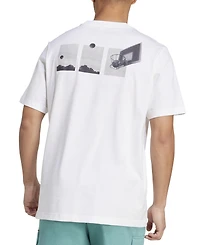 adidas Men's Basketball Photograph Logo Graphic T-Shirt