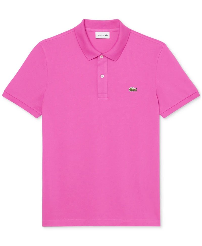 Lacoste Men's Slim Fit Short Sleeve Ribbed Polo Shirt