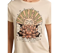Lucky Brand Women's Lotus Sun Classic T-Shirt
