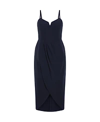 City Chic Plus Sassy V Dress