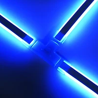 DELight 2 Pin Connectors Accessories T Shape w/ Pin 7x14mm Rgb Neon Rope Light