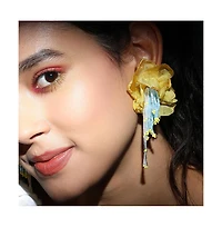 Sohi Maxi-Floral Drop Earrings