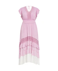 City Chic Plus Destiny Ombre Maxi Dress