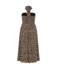 City Chic Plus Everlee Animal Print Maxi Dress