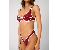 WeWoreWhat Women's Scoop Underwire Top
