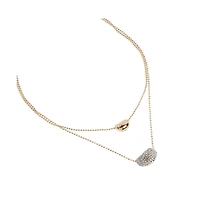 Sohi Bling Bean Multi-Layer Necklace