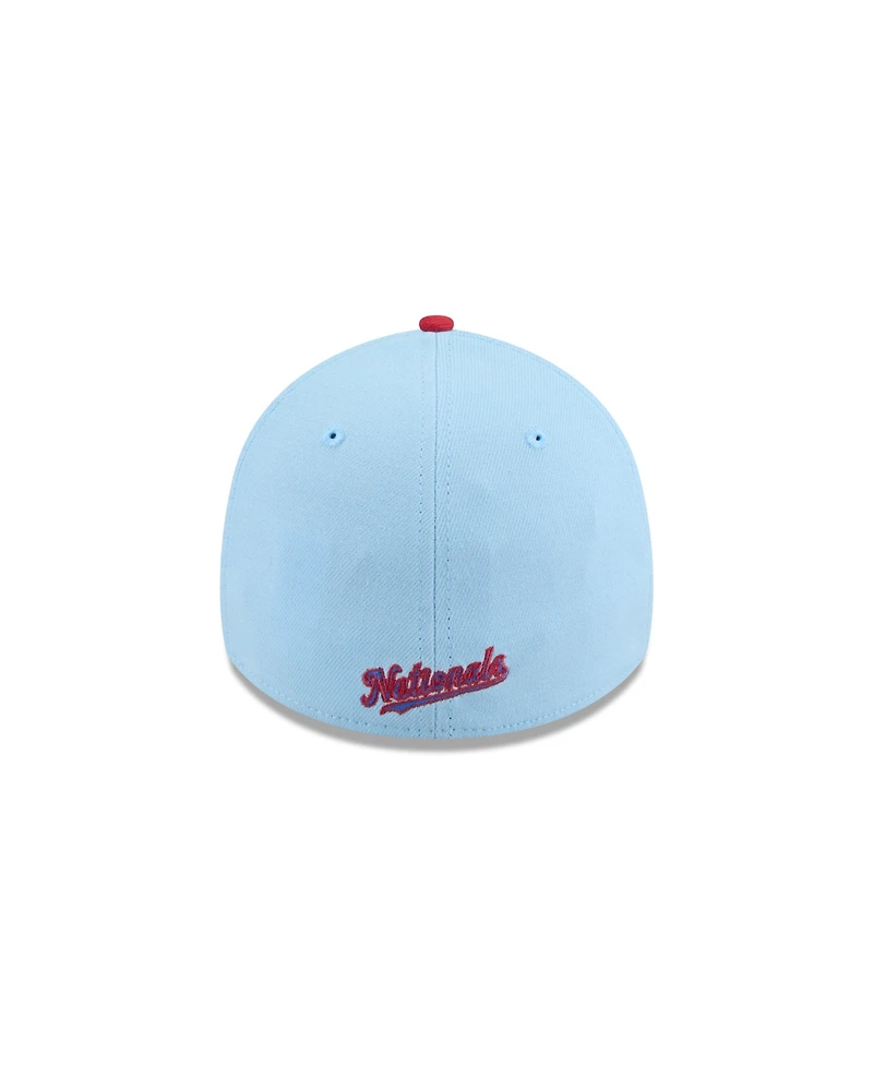 New Era Men's Light Blue/Red Washington Nationals 2025 Fourth of July 39THIRTY Flex Hat
