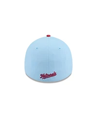 New Era Men's Light Blue/Red Washington Nationals 2025 Fourth of July 39THIRTY Flex Hat