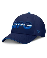 Fanatics Men's Navy/Blue Winnipeg Jets Authentic Pro Rink Team Code Flex Hat