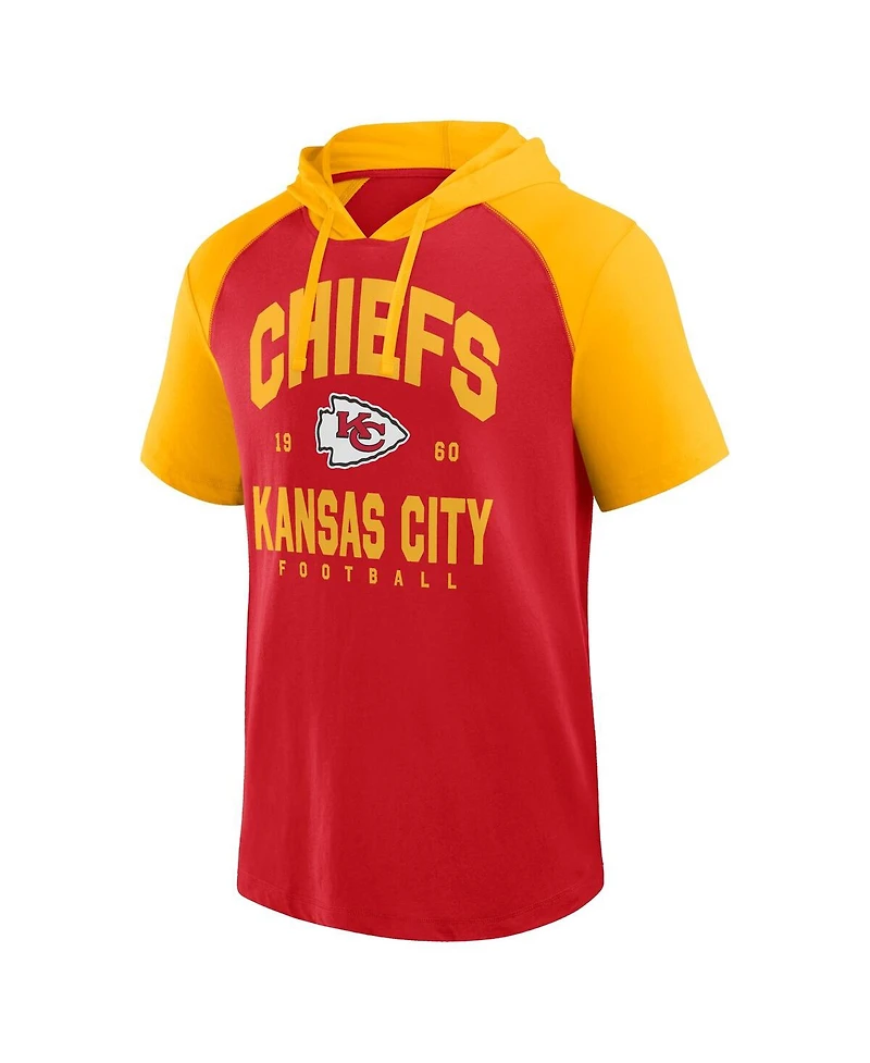 Logo Athletic Men's Red Kansas City Chiefs Prime Hoodie T-Shirt