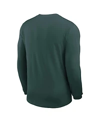 Nike Men's Green Michigan State Spartans 2025 Sideline Coach Uv Performance Long Sleeve T-Shirt