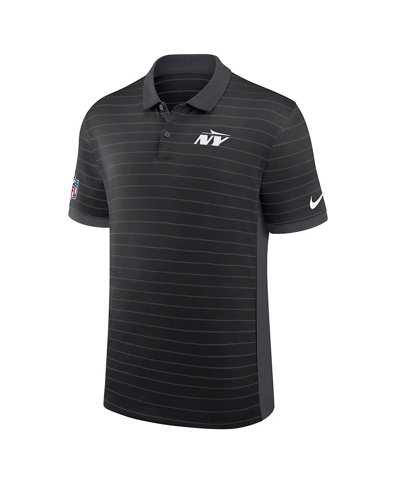 Nike Men's New York Jets Sideline Victory Stripe Performance Polo Shirt
