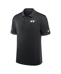 Nike Men's New York Jets Sideline Victory Stripe Performance Polo Shirt