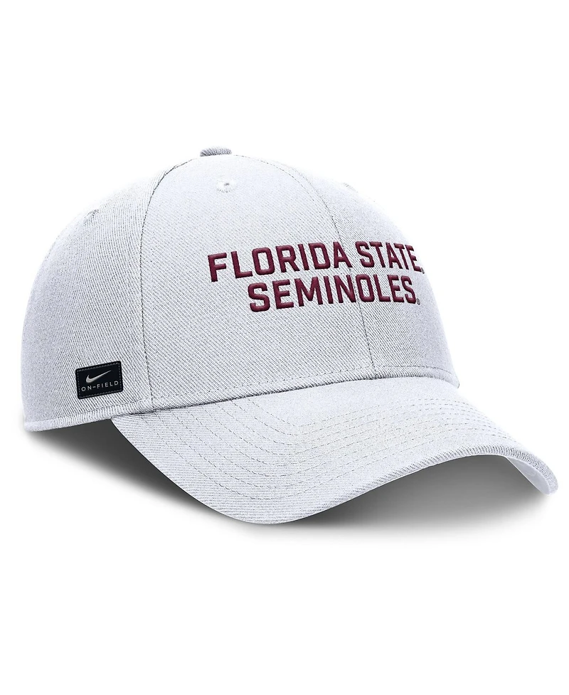Nike Men's White Florida State Seminoles Rise Practice Adjustable Hat