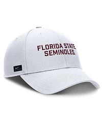 Nike Men's White Florida State Seminoles Rise Practice Adjustable Hat