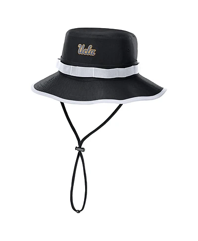 Nike Men's Black Ucla Bruins 2025 Sideline Apex Boonie Performance Bucket Hat