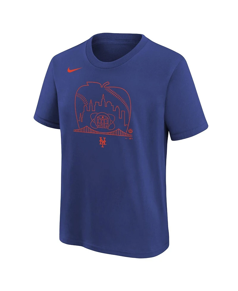 Nike Big Boys and Girls Royal New York Mets Local T-Shirt